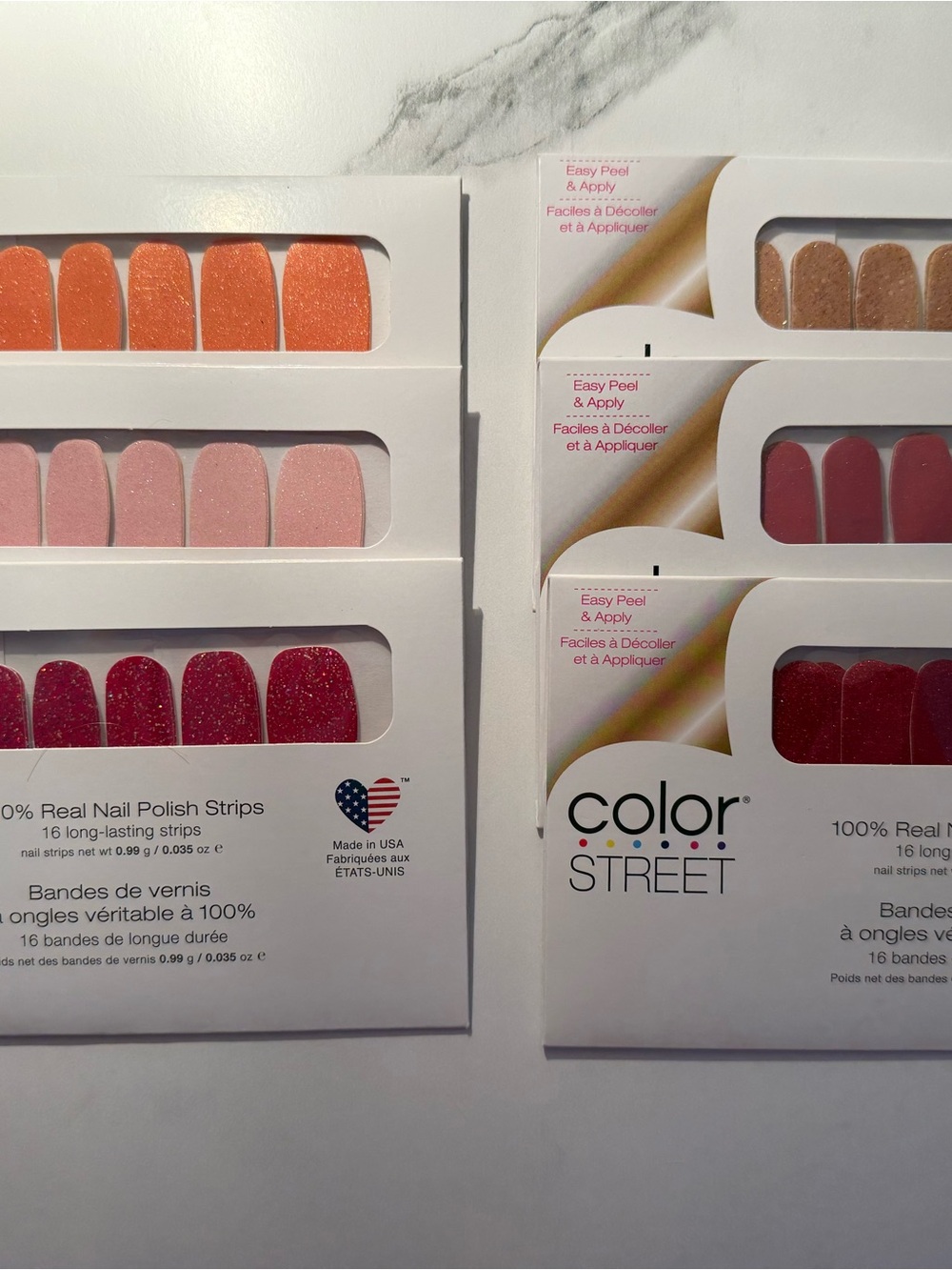 Color Street Nail Polish Strips - Glitter Lot of 6